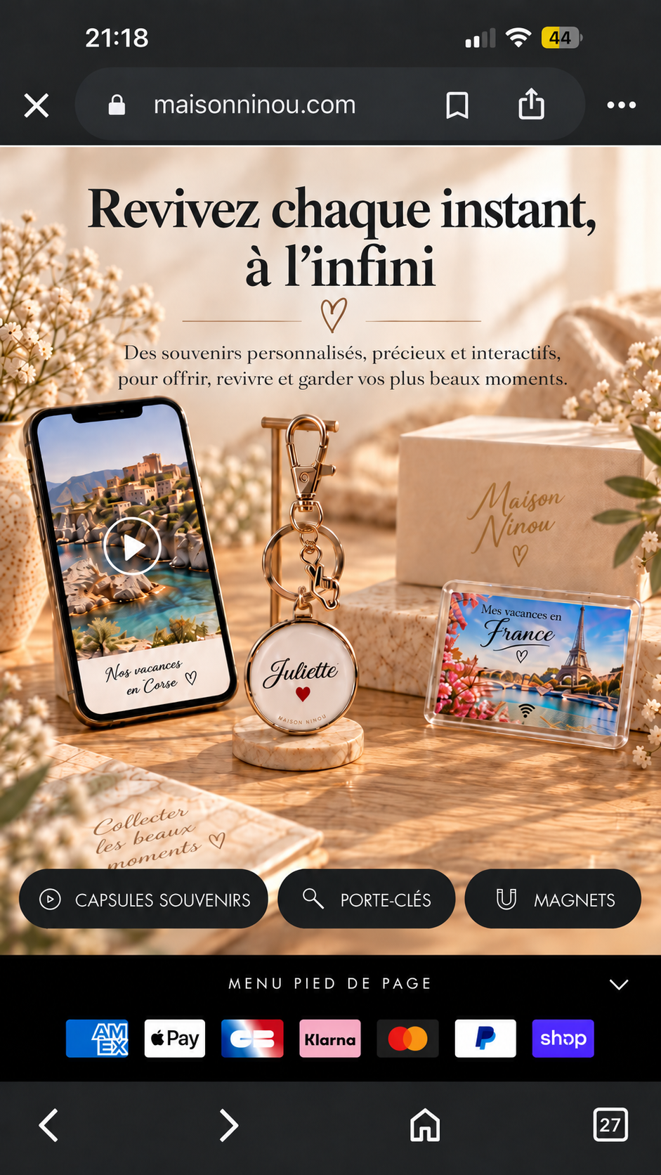 Revivez chaque instant, à l'infini